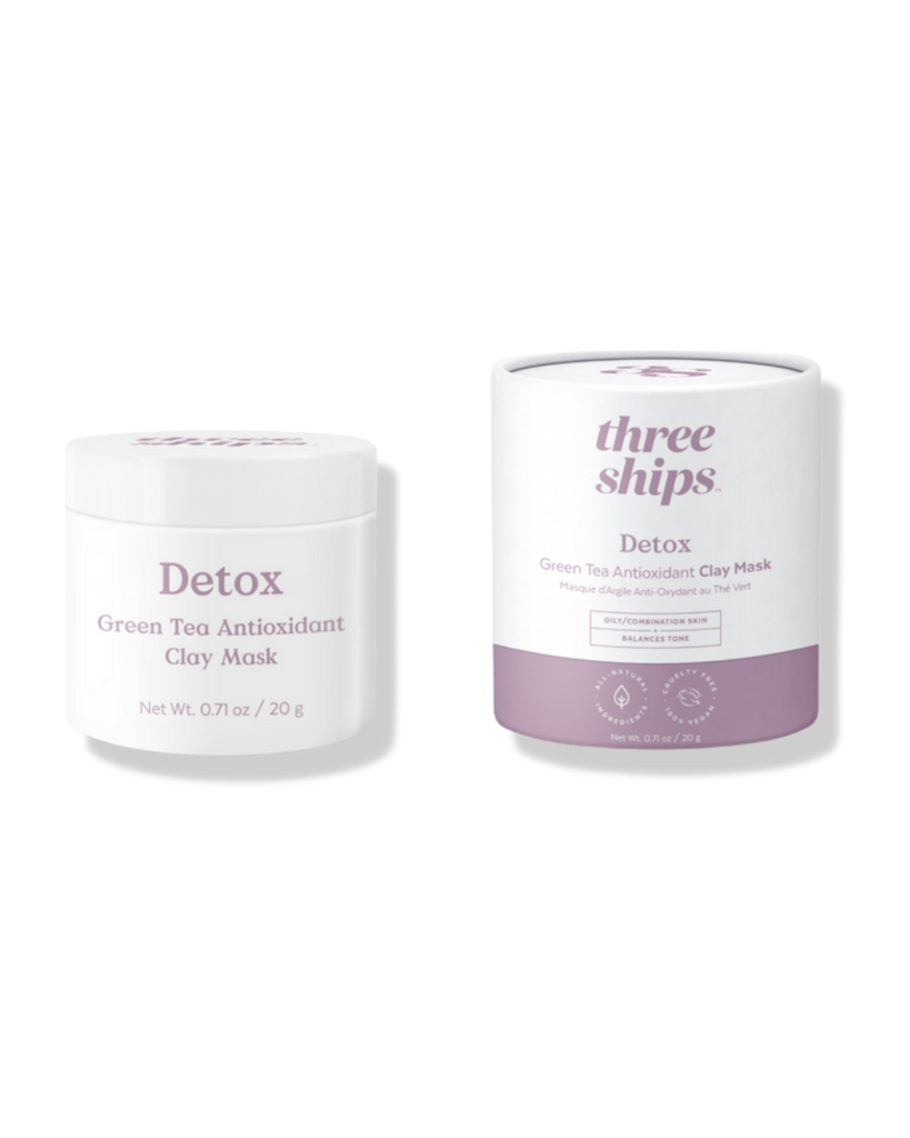 Detox Green Tea Antioxidant Clay Mask by Three Ships Beauty